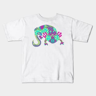 green lagoon axolotl ecopop Kids T-Shirt